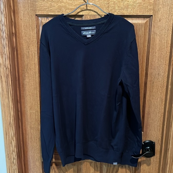 Eddie Bauer Other - Eddie Bauer Blue cotton/ cashmere sweater. Size tall XL